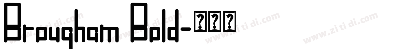 Brougham Bold字体转换